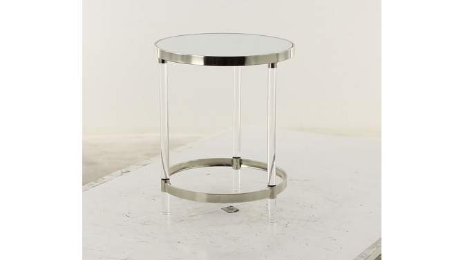 Contemporary Metal Accent Table Silver - Olivia &#38; May, 2 of 9, play video