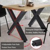 Metal Table Legs DIY Industrial Furniture Legs 880 Lbs Capacity - 4 of 4