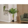 Okak 43/55/83IN Artificial Banana Tree with Real Touch Green Leaves, Faux Tree with Black Pot, Decorative Fake Plants for Home Decor - 2 of 4