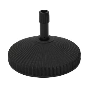 Clihome Outdoor Patio Heavy-Duty PE Round Umbrella Base,Can be Filled with Water or Sand,Compatible with Umbrella Poles Of 1.5/1.9 in - 1 of 4