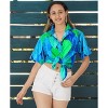 HAPPY BAY Hawaiian Shirts Womens Casual Summer Beach Party Short Sleeve TShirts Button Up Dress Tops Tee Shirts Blouses for Women - 2 of 4