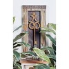 Wood Keys 3D Skeleton Wall Decor with Studs Set of 2 Brown - Olivia & May: Rustic Bedroom/Hallway Art - 3 of 4