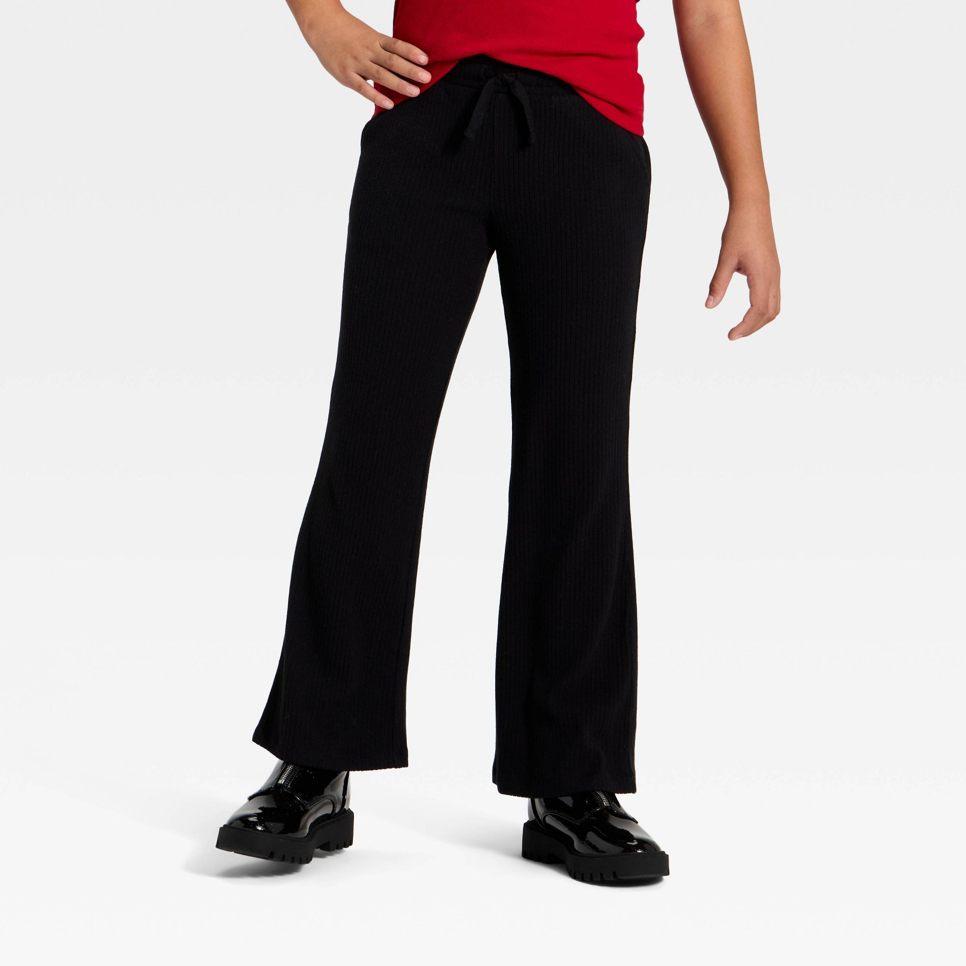 Girls' Ribbed Flare Pants - Cat & Jack ™