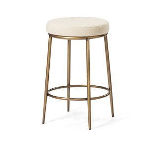 Maven Lane Stella Backless Fabric Counter Height Bar Stool - 1 of 4