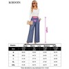 Wide Leg Pants for Women High Waisted Business Work Casual Adjustable Tie Knot Dress Pants - 2 of 4