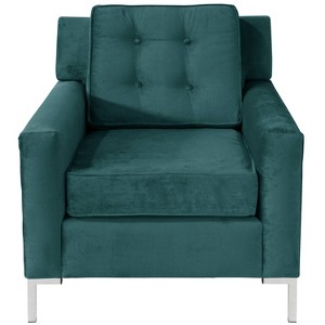 Henry Arm Chair Mystere Peacock - Cloth & Co