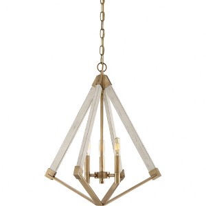 Quoizel Lighting Viewpoint 3 - Light Chandelier in  Weathered Brass - 1 of 4