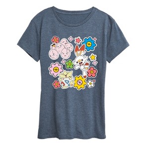 Women's - Pokémon - Pokémon Spring Stickers Short Sleeve Graphic T-Shirt - 1 of 4