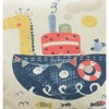 Saro Lifestyle Sea Giraffe Pillow - Poly Filled, 16" Square, Multi - 3 of 4