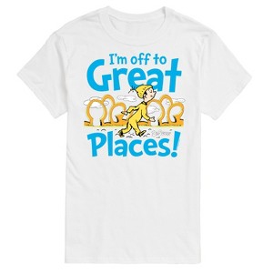 Men's - Dr. Seuss - I'm Off To Great Places Short Sleeve Graphic T-Shirt - 1 of 4