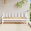 vidaXL Garden Bench Cushion Non-Slip Outdoor Seat Pad Melange Beige Polyester 78.7" x 19.7" x 2.8" for Garden Patio and Indoor Use - 3 of 4
