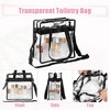 Unique Bargains PVC Zipper Clear Makeup Bag 1 Pc - 3 of 4