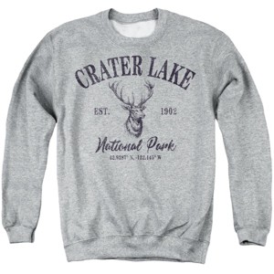 Men's Crater Lake National Park Elk Icon Crewneck Sweatshirt - 1 of 4