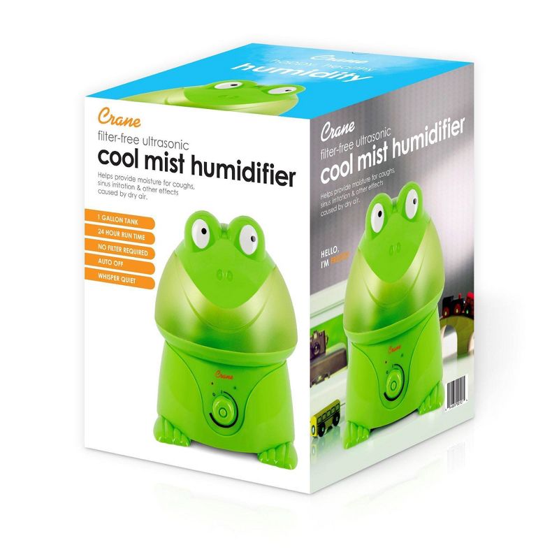Crane Adorable Frog Ultrasonic Cool Mist Humidifier - 1gal, 2 of 6