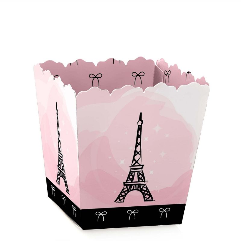 Big Dot of Happiness Paris, Ooh La La - Party Mini Favor Boxes - Paris Themed Baby Shower or Birthday Party Treat Candy Boxes - Set of 12, 1 of 6