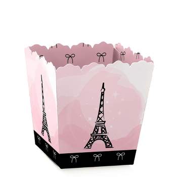 Big Dot of Happiness Paris, Ooh La La - Party Mini Favor Boxes - Paris Themed Baby Shower or Birthday Party Treat Candy Boxes - Set of 12