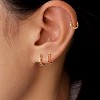 Inerney Gold Huggie Hoop Earrings Set for Women, Dainty Small Sterling Silver Earring Stacks Hypoallergenic Jewelry for Multiple Piercings - 3 of 4