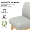 Vipbear 26/30 In Counter Height Swivel Barstool with Back,Modern Fabric Swivel Barstools Chair for Kitchen Island,Pub Upholstered Solid Wood Legs - 4 of 4
