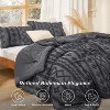 Tufted Boho Comforter Set Bed Set GentleSoft Farmhouse Shabby Chic Embroidery Bedding - 2 of 4