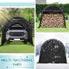 Erommy 10' x 20' x 9.8' Heavy Duty Carport with All-Steel Metal Frame, Anti-Snow Storage Tent - 2 of 4