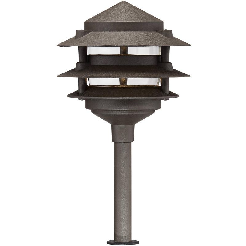 John Timberland Pagoda-Spotlight Bronze 8-Piece LED Landscape Light Kit Set, 2 of 7