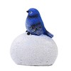 Roman 3.5 Inch Bluebird Of Happiness Keepsake Stone Message Bird Figurines - 2 of 3