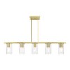 Livex Lighting Clarion 5 - Light Chandelier in  Satin Brass - 3 of 4