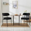 NicBex Set of 2 Dining Chair Upholstered Padded Seat Metal Legs Side Chair,Suitable for Kitchen,Dining Room - 2 of 4