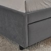 Tiramisubest Full Size Bed Frame Tufted Daybed Velvet Upholstered Frame Storage Drawers Living Room Bedroom Eucalyptus Wood Frame - 4 of 4