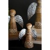 Kalalou Wooden and Metal Angel Trio – Handcrafted Christmas Tabletop Decorations - 3 of 3