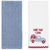 The Lakeside Collection Set of 2 Embroidered Americana Kitchen Towels - 4 of 4