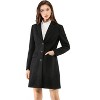 INSPIRE CHIC Women's Notched Lapel Single Breasted Outwear Fall coat - 2 of 4