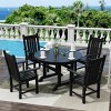 WestinTrends 5 Piece Outdoor Patio Dining Set Outdoor Round Table and Armchair Set - 2 of 2