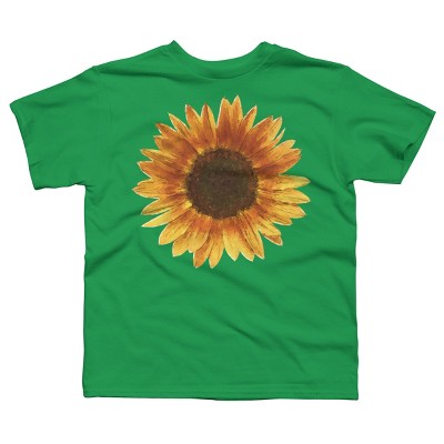 Boy's Design By Humans Sunflower By Maryedenoa T-Shirt