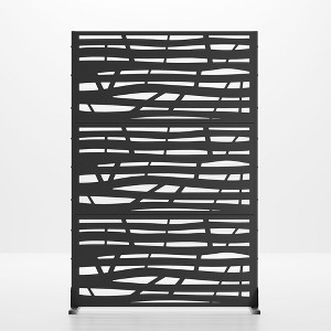 Dovelina Outdoor Metal Privacy Screen Freestanding Patio Decorative Screens - 1 of 4