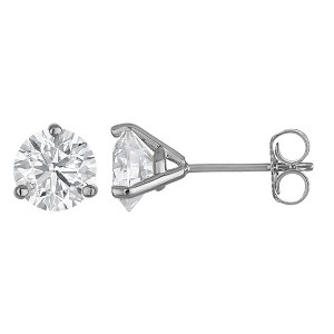 Naturalux 14K Yellow Gold 2 CT Lab Grown Diamond Solitaire Stud Earrings - 1 of 4