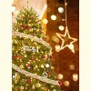9Ft Christmas Tree with LED Lights, Realistic Spruce Artificial Xmas Tree, Metal Hinges and Collapsible Stand, Full Holiday Tree for Home, Party - 3 of 4