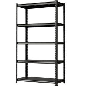 Metal Shelving Unit,Garage Storage Shelves, 3850 Lbs Capacity, Adjustable Steel Storage Rack, Matte Black, Heavy Duty - 1 of 4