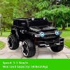 12V 2-Seater Kids Ride On Truck, 4WD Electric Car w/Remote Control, Dual Motors, Music, LED Lights, Spare Tire - 4 of 4