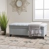 Gulches White Faux Fur Storage Bench - Cloud-Like Plush Texture, Dual-Function Seating & Storage, Elegant Accent for Bedroom/Shoe Cabinet Side - 2 of 4