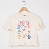 Simply Sage Market Spring Collage Coquette Boxy Crop Top - 3 of 4