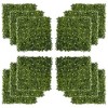 Artificial Grass Wall Panel Backdrop,wood UV Protection Privacy Coverage Panels,abstract,green,12.20" x 20",1.02*1.67ft - 2 of 4