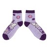 Hello Kitty & Friends Women's 3-Pair Quarter Crew Socks With Reusable Water Bottle - 3 of 4