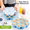 Prep Silicone Baby Food Freezer Tray with Clip-on Lid, 2oz x 10 Silicone Freezer Molds, BPA-Free Baby Food Storage - 4 of 4