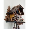 Eight Day Mechanical Cuckoo Clock Cottage Design With 15 Inch Height And Fisherman Motion By River City Clocks - 4 of 4