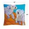 Pat Saunders 16 X 16 Decorative Throw Pillow by Trademark Fine Art - 4 of 4