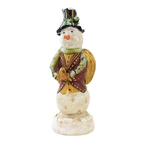 Charles Mcclenning 10.5 Inch Pete In The Pasture Angel Prayer Snowman Snowman Figurines - 1 of 3