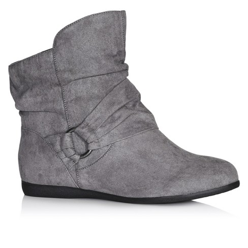 Women's Wide Fit Serena Ankle Boot - Gray| Cloudwalkers : Target