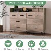 Jojoka 8 Drawer Dresser with LED Lights & Charging Station, Modern Wood Storage Cabinet with Open Shelf for Bedroom, Living Room, or Entryway - 4 of 4