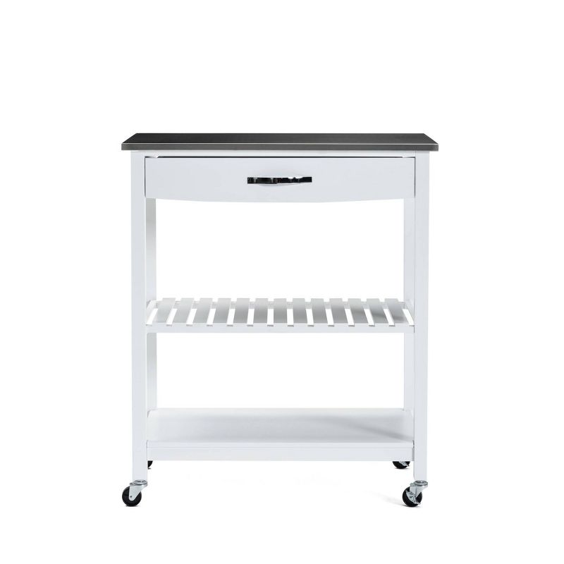 Holland Kitchen Cart with Stainless Steel Top - Boraam, 4 of 17